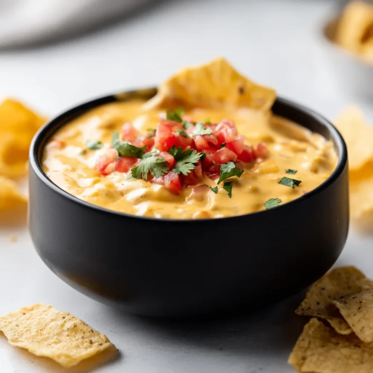 Saucepan on stovetop with Velveeta cheese cubes and Rotel tomatoes melting, wooden spoon stirring